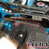 Chassis rear stiffener and deck for TRF419MM and TRF420MM