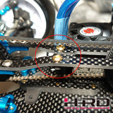Chassis rear stiffener and deck for TRF419MM and TRF420MM