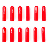 Radiomaster 12pcs Labeled Silicon Switch Cover Set (Short/ Long)