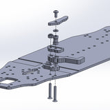 TRF420 carbon fiber battery holder Ver. 2