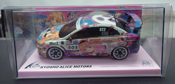 Kyosho Mini Z Auto Scale Body - Kyosho Alice Motors Lancer Evolution X 2011