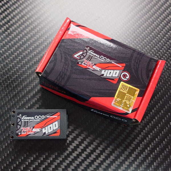 GensACE 400mAh 2S 60C 7.6V HV Hardcase Lipo Battery