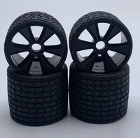 Gravity RC TYPE12 12th scale pre glued rubber tires set of 4