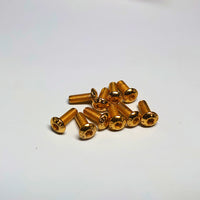 YFS Steel hex button screw (Titanium coated) M3 x 8mm