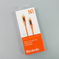 Mcdodo Amber series orange transparent colour USB cable