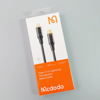 Mcdodo Amber series black transparent colour USB cable