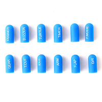 Radiomaster 12pcs Labeled Silicon Switch Cover Set (Short/ Long)